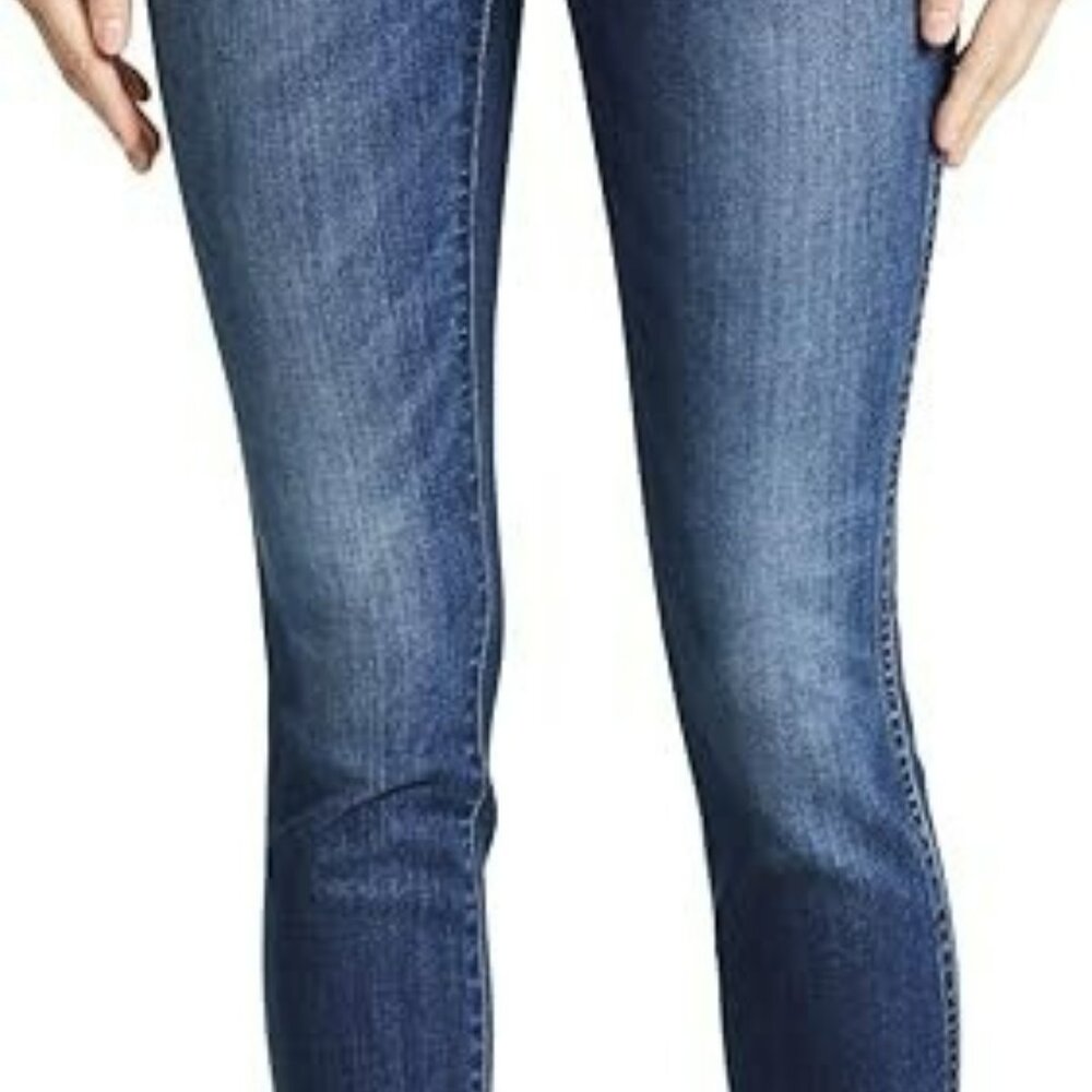 Madewell 10" High Rise Skinny Crop Jeans  Blue Medium Wash Stretch Womens 25